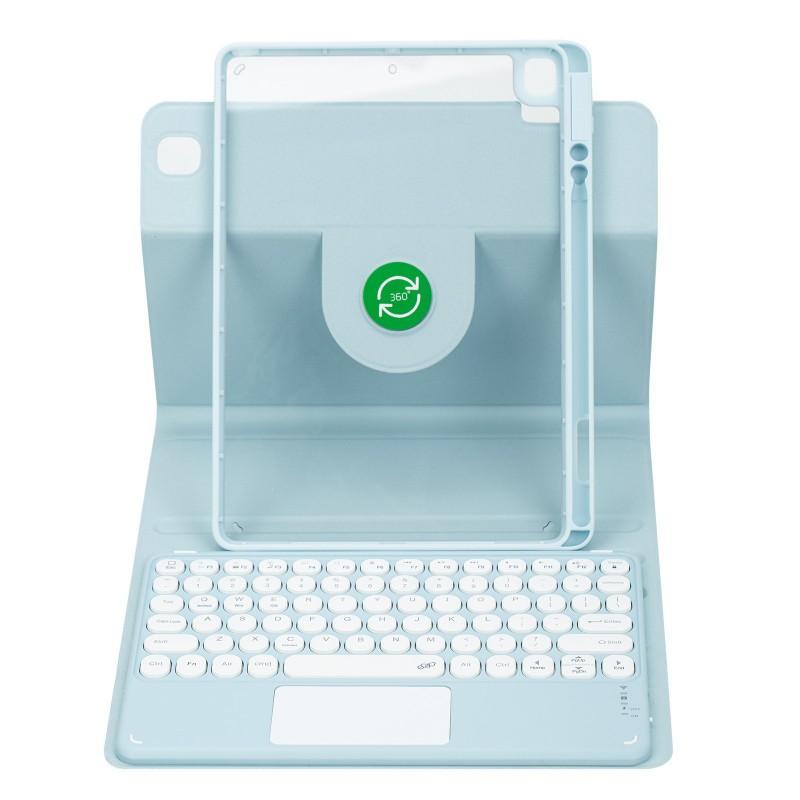 Rotating Acrylic IPad 10th Gen 10.2 Inch Case With Pen Slot Magnetic Bluetooth Keyboard Folio Cover