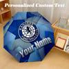 8 Rib Auto Folding Umbrella Rangers FC Print Custom Name Text Portable Rain Gear