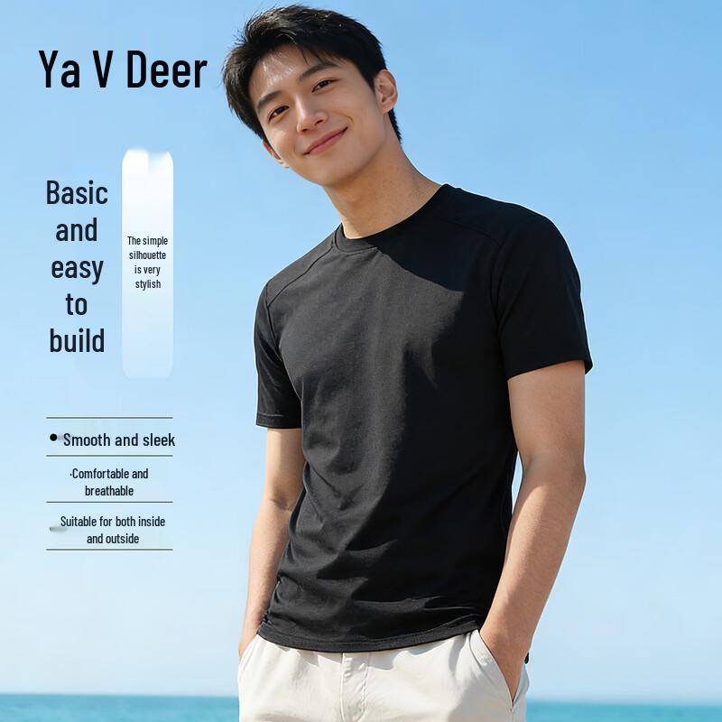 Yalu Men s Casual Round Neck Short Sleeve T-Shirt XL