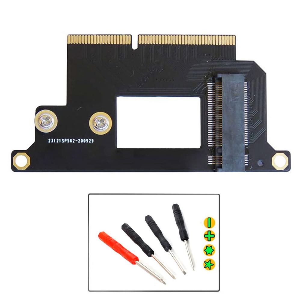 Xiwai M.2 NGFF M-Key NVMe SSD-Konverterkarte für 13-Zoll-SSDs von 2016 2017 (A1708, A1707, A1706)