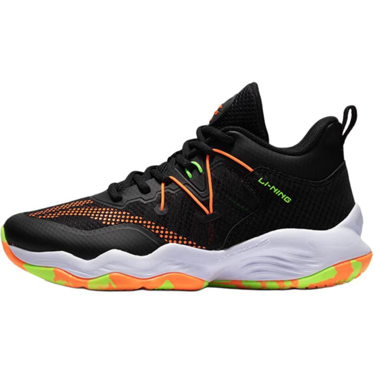 Li Ning Kids Comfortable Versatile Non-Slip Durable Low-Top Basketball Shoes Kids sneaker Black YKBS034-43