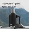 HAERS 1.2L Stainless Steel Outdoor Insulated Flask