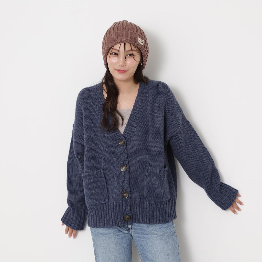 ACCESSOIRES Joe Knit Hat with Logo Nounette Cat 69909 [Paul & Joe] [Moonbat] (Paul & Accessoires) Women's -