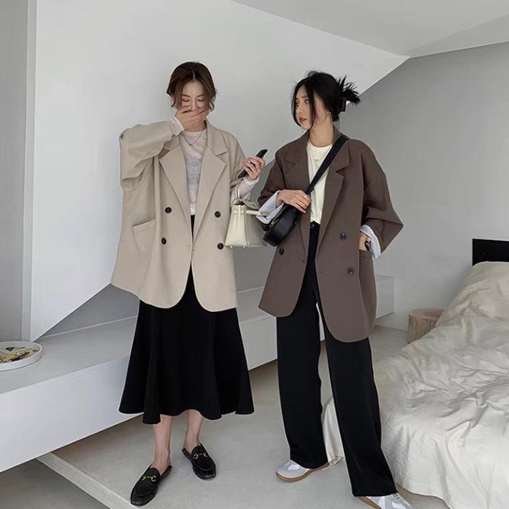 Women's Casual Blazer: 2025 Korean Style - Versatile, Drop Shoulder