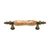Wardrobe Drawer Pull Elegant Ceramic and Metal Furniture Handle Sturdy