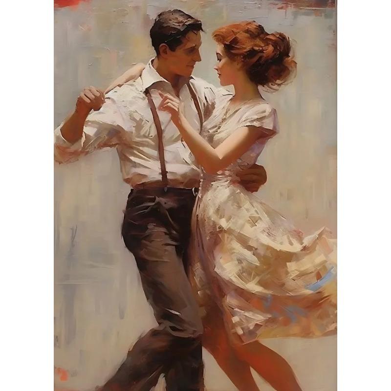 Vintage Romanticism Couple Painting Posters and Prints Canvas Printing Romantic Wall Art Picture for Living Room Home Decor Gift