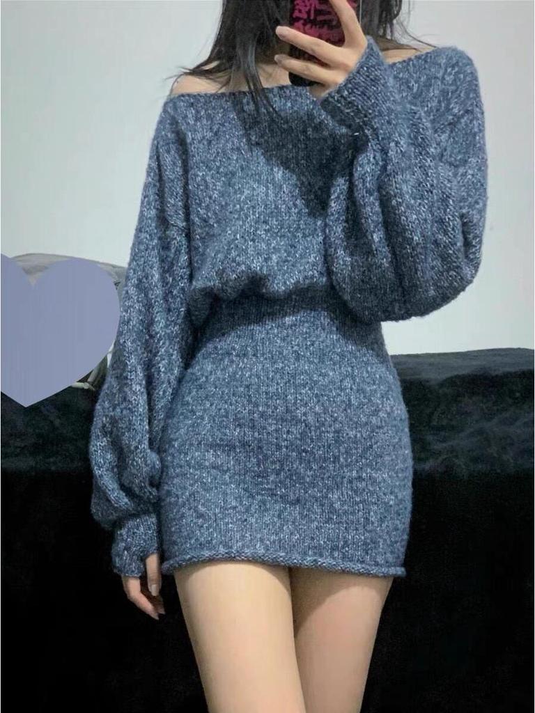 Blue Tear Spray Mohair Yarn: Gold-Thread Starry Sky Series for Chunky Knit Scarves