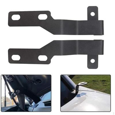 2Pcs Hood Hinge Ditch Mount Brackets