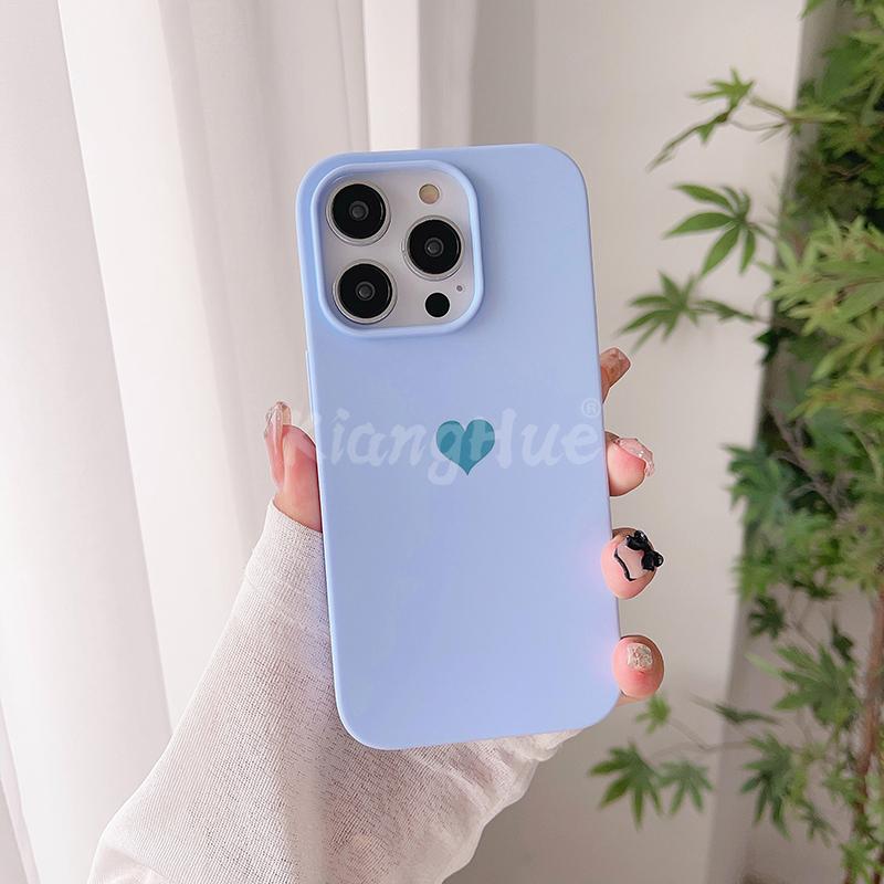 

Силиконовый чехол Candy Color Love Luxury для iPhone 15 14 13 12 Mini 11 Pro XS Max X XR SE 7 8 Plus, матовый ультратонкий чехол класса люкс for iPhone 14 Plus