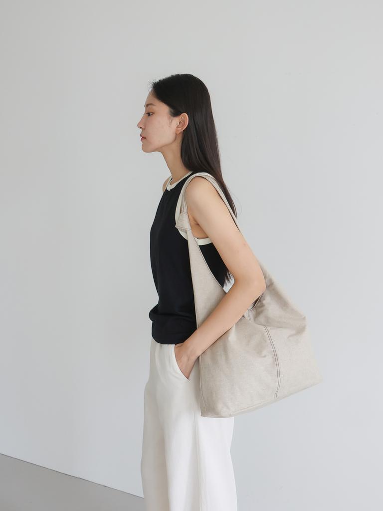 Kylian Sia Linen 2-Color Sia Linen Hobo Bag