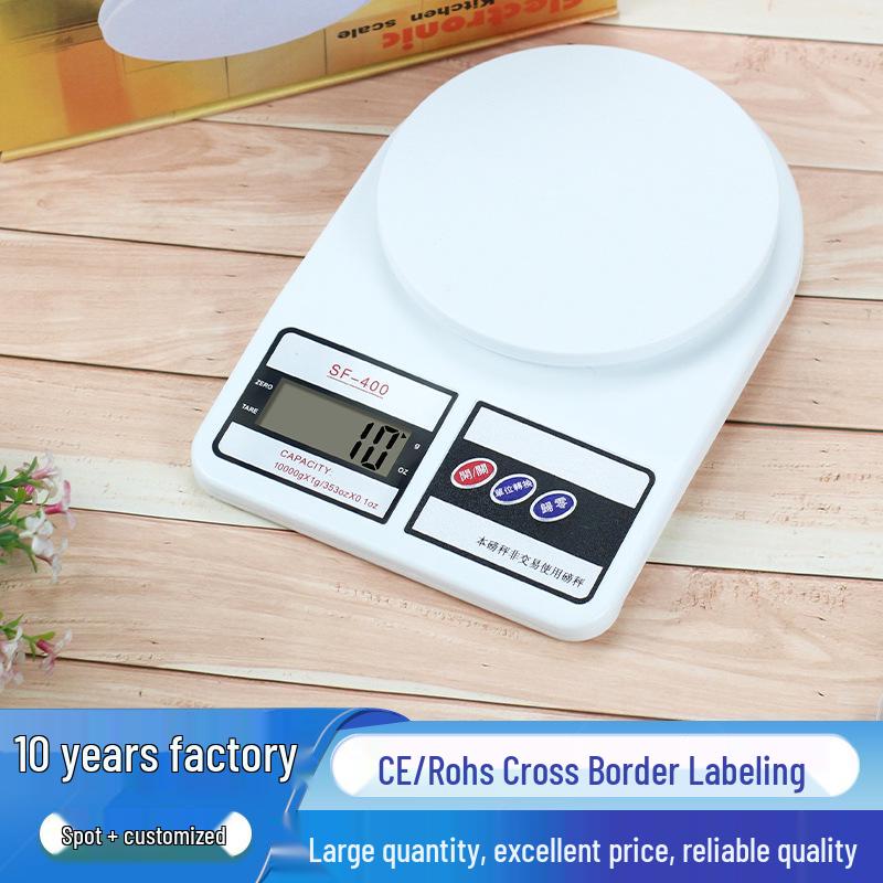 

High Precision 0.1g Kitchen Food Scale for Baking and Household Use 10kg/1g No Backlight - Chinese