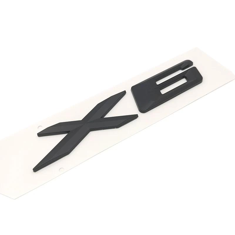 3D ABS Silver Car Styling Tail Sticker Badge for BMW X1 X3 X5 X6 Series Xdrive 20d 25d 30d 35d Door Stickers Emblem Accessories