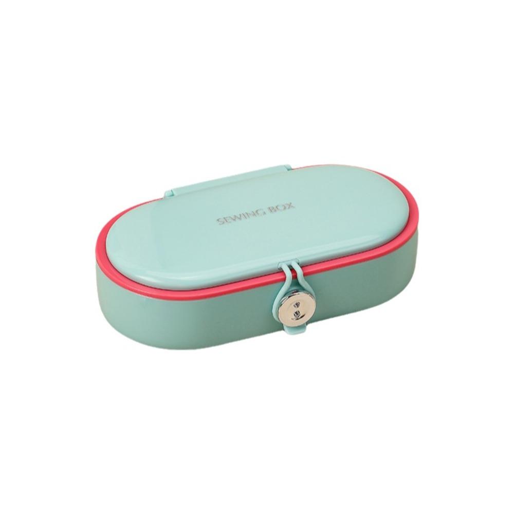 Portable Mini Sewing Box Set Dopamine Home Sewing Box Magnetic Needle Thread Box  Family