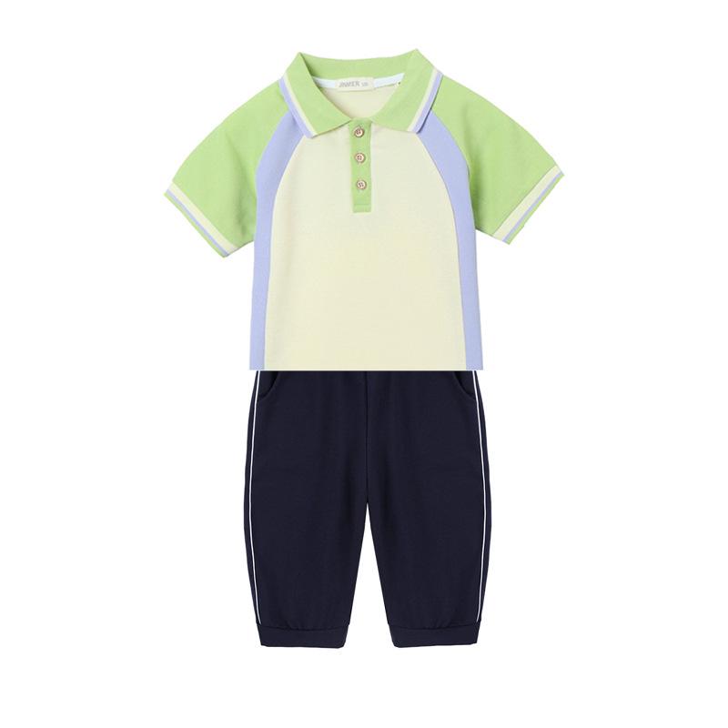Three-Piece School Uniform Set: Autumn/Spring Sportswear & Baseball Style for Primary, Middle, and Large Kids