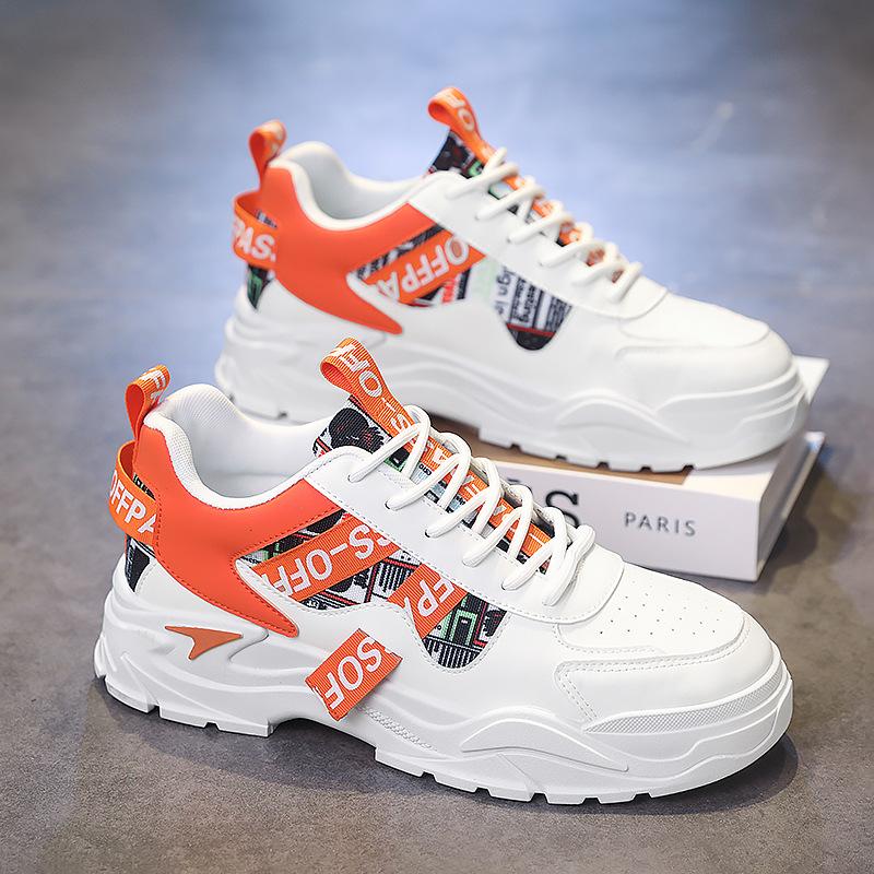 Men's Shoes 2025 New Spring Tide Brand Versatile Student Leisure Sports Running Heightened Thick-soled Fried Street Dad Tide Shoes