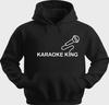 Funny Unisex Hoodie Hooded Sweatshirt Gildan Blend Karaoke King H0421