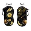 Celestial Galaxy Sunglasses Case, Soft Neoprene Glasses Bag With Carabiner, Portable Protective Eyeglass Pouch For Women Men