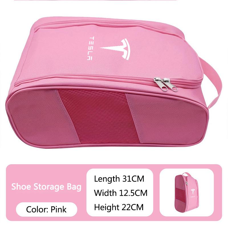 High Quality Large Capacity Shoe Storage Bag Car Logo Sneaker Box For Tesla Model 3 Model S Model X Model Y Cybertruck Roadster