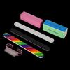 6Pcs Nail Art Sanding File Buffer Block Cleaning Brush Manicure Tool Kit Set