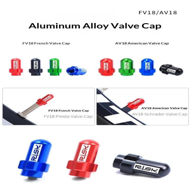 2Pcs Bicycle Valve Cap Dust Cover Lightweight Aluminum Alloy 7075 Road Bike Tire Valve Cover Caps Bike Repair Parts
