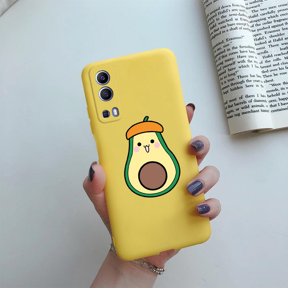 For vivo Y72 5G Case Soft TPU Silicone Cute Cartoon Shell Phone Back Cover for vivo Y72 5G V2041 Case Fundas Coque Etui Bumper