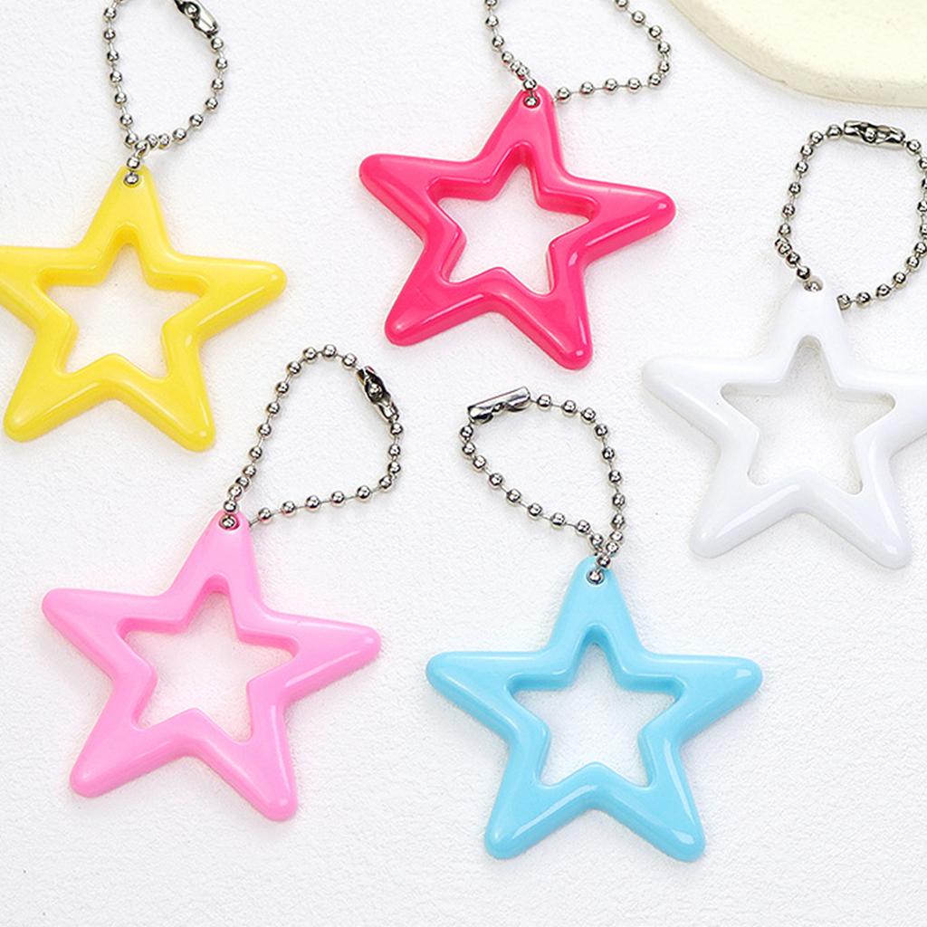 10Pcs Elegant Hollowed Out Star Pendant Small Five-pointed Star Charm DIY Necklace Accessory for Jewelry Making Supplies