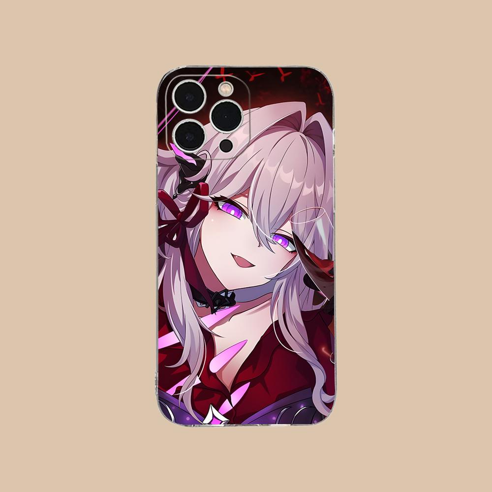 

HSR Thelema Clear TPU Mobile Case for iPhone 17 16 15 14 13 12 11 X XR XS Air Pro Max Plus Mini Colorful Cover iPhone XS Max