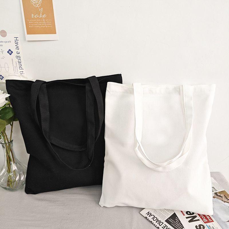 New Women Shoulder Bags Canvas Female Reusable Shopping Bags Large Capacity Handbags Casual Foldable Bag for Ladies