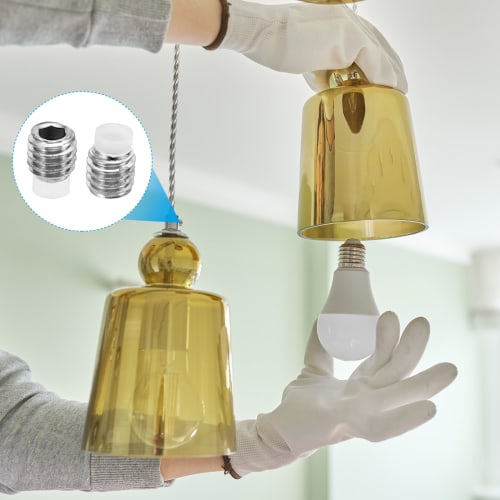 PATIKIL M6 x 10mm Nylon Tip Set Screws, Pack of 5, Metric Hex Socket Head Cup Point Anti-Slip Set Screws, Internal Hex Drive Hardware, 304 Stainless S