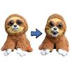 Brinquedo Interativo Feisty Pets Animais Bons Malvados Brinquedo de Pelúcia Reversível com Rosto Emocional Cão Gato Urso Sammy Glanda