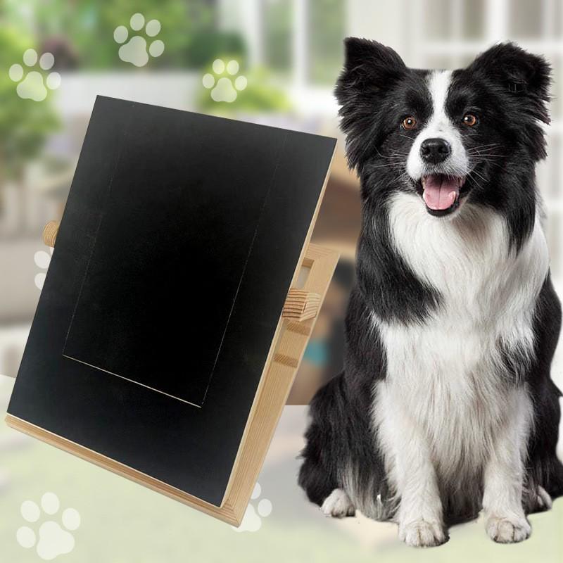 Verstellbarer Hölzerner Hunde-Nagelschaber & Kratzbrett mit Futter-Napf-Futterspender