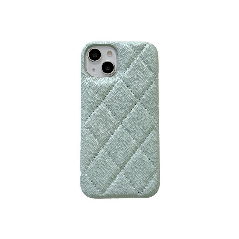 Xiaoxiangfeng rhombus pattern is suitable for iPhone17 mobile phone case Apple 16ProMax leather 15 anti-drop 14 protective case
