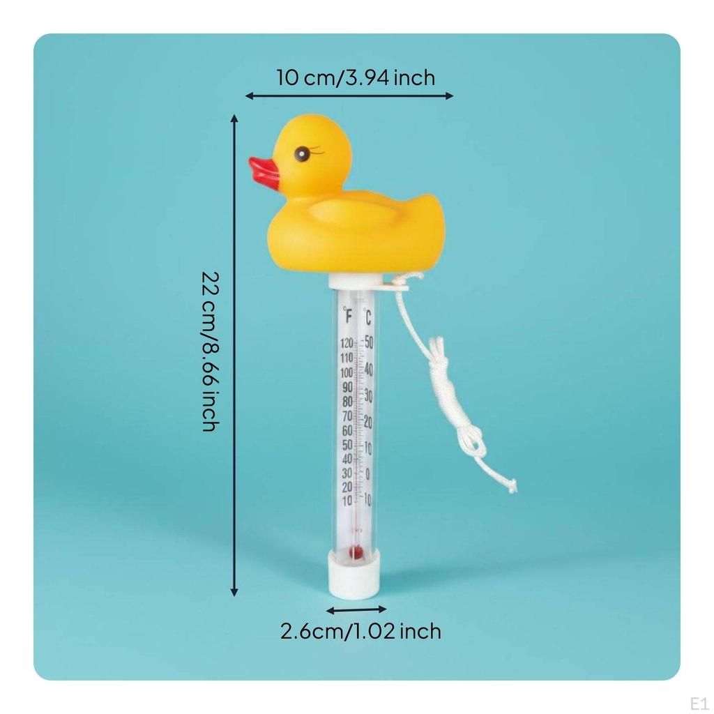 Schwimmendes Enten-Thermometer Leicht ablesbar Cartoon Bad Spritzfest