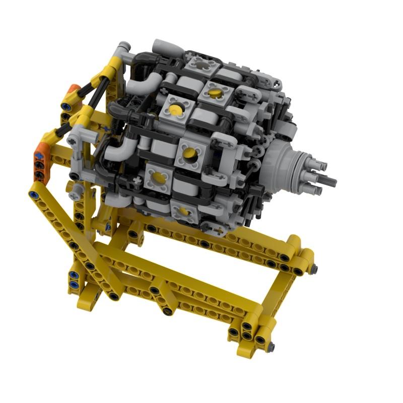 New mechanical engine MOC building block parts package DIY educational toys 584/ 223parts 60208 2850 2851 61184 2853