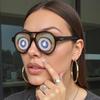 Halloween Streichspielzeug Witz Lustige Augen Brille Streich Verkleidungen Brille Halloween Aprilscherz Party Accessoire für Frauen Männer