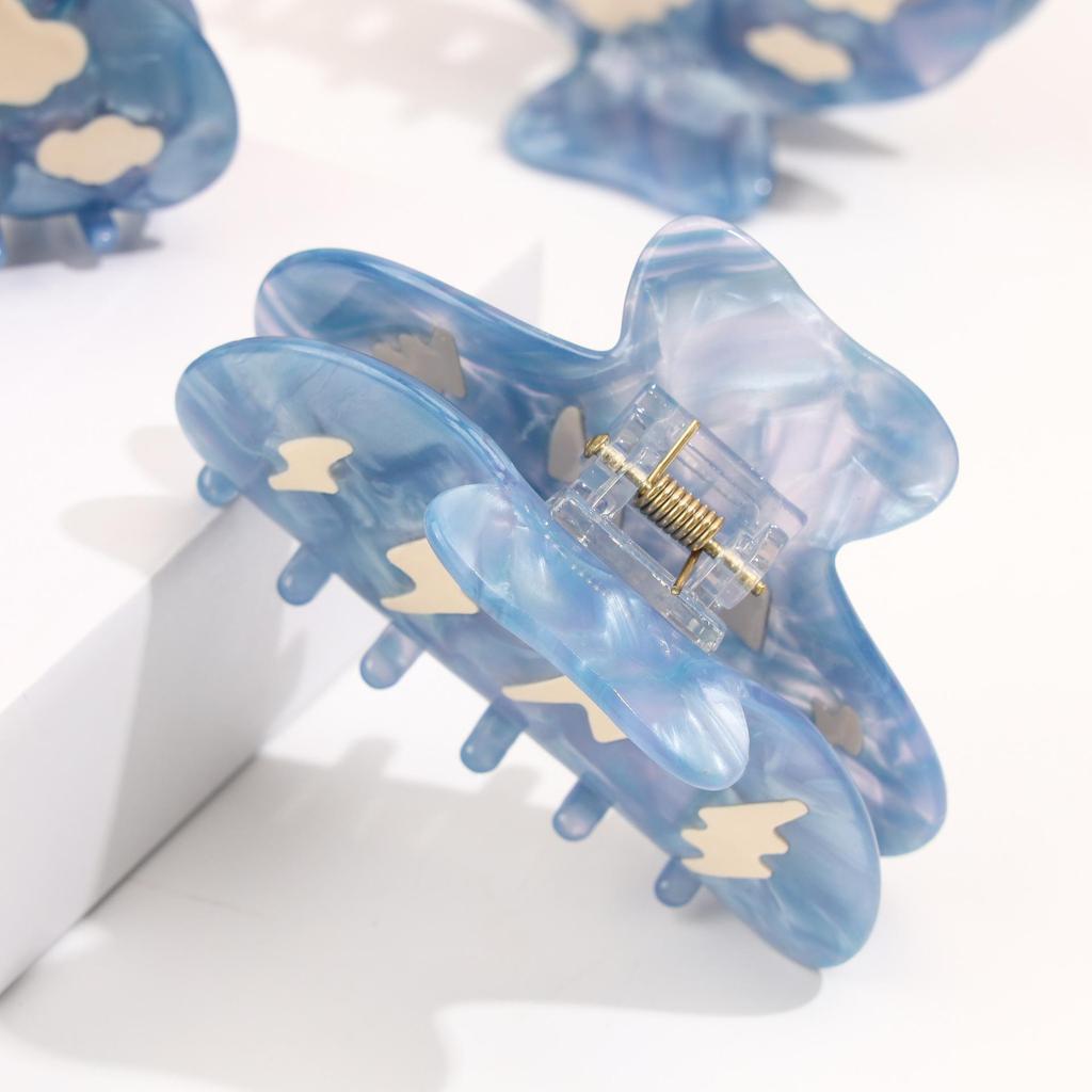 Cloud Lightning Splice Acetate Hair Claw Clip - Women's Updo Accessory