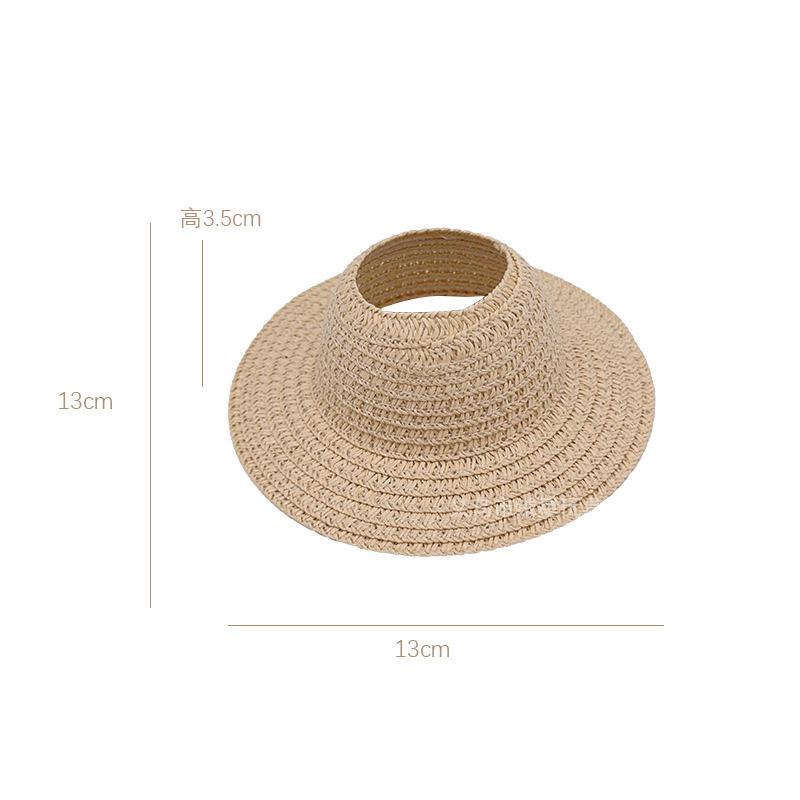 Labubu Hollow Top Open Straw Hat Knitted Hat Party Dress Accessories Rustic Style Labubu Baby Clothes Decoration with