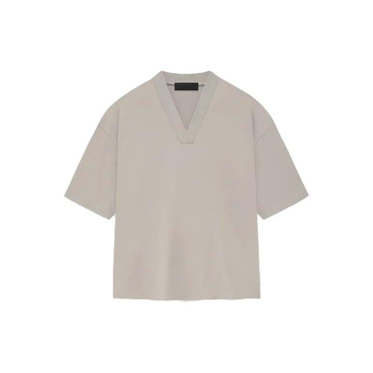 

Fear of God Мужские топы Essentials Silver Cloud с V-образным вырезом, серые 125BT234112F S