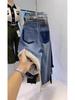 Women's Winter Velvet Harem Jeans: Retro High-Waist, Loose, Slimming, Wide-Leg Carrot Pants