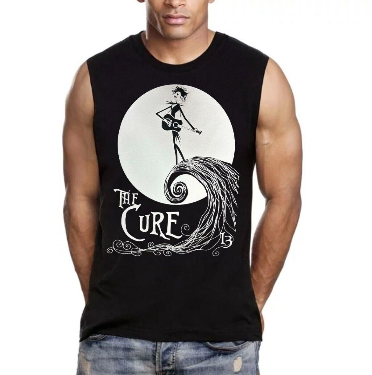 The Cure Jack Skellington Rock Band Black Muscle T Shirt Men s Sizes XXXL