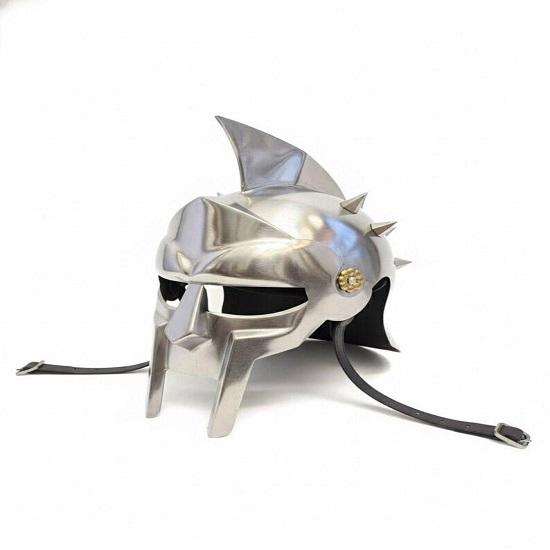 Medieval Gladiator Helmet Steel Roman Helmet with Spikes