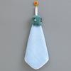 Cute and Fun Hanging Coral Fleece Baby Hand Towel Children's Water-absorbing and Quick-drying Cartoon Square Towel
