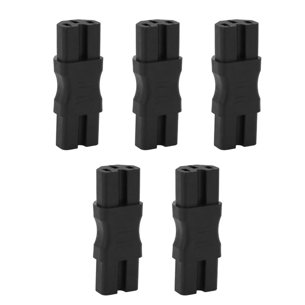 5Pcs Copper Contact PVC Shell IEC320 C15 to C15 Power Adapter for Printers Computer Electric Car 10A 250V 2.5A 250V