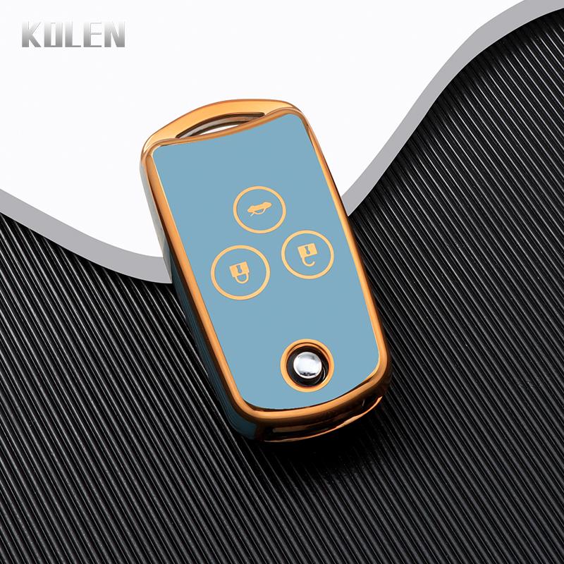 New TPU Car Flip Key Case Cover Shell For Honda Civic Fit Accord CRV HRV Jazz Odyssey For Acura TL TSX ZDX RSX CRZ 2 3 Buttons