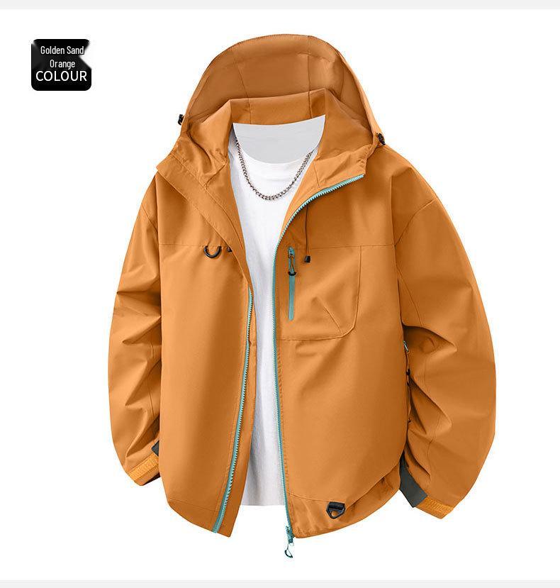 2025 Men's & Women's 3-in-1 Windproof Waterproof Jacket for Spring/Fall: Stylish Outdoor Couple's Outerwear