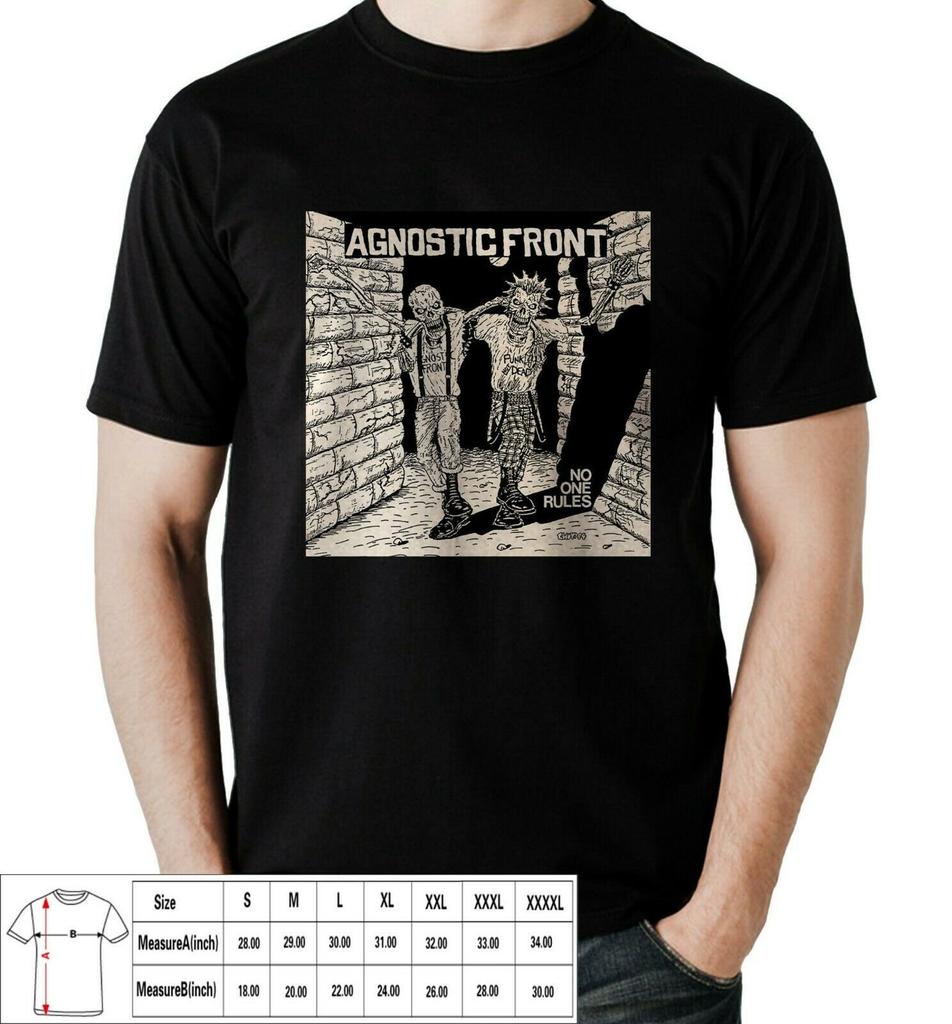 Top Agnostic Front hardcore punk band TShirt and kids tshirt Black and White USA Be Sta NEw Ta