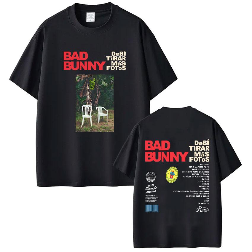 

Rapper Bad Bunny Tshirt Takes More Photos DTMF 2026 Summer Mens Womens Patterns Hiphop Fashion Tshirt Couple Streetwear M