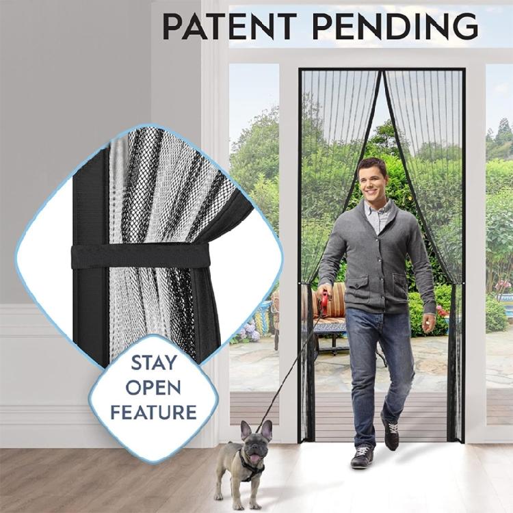 Quick Setup Magnetized Door Curtain, AntiInsect Meshes, for Home and Office, Size 210cm