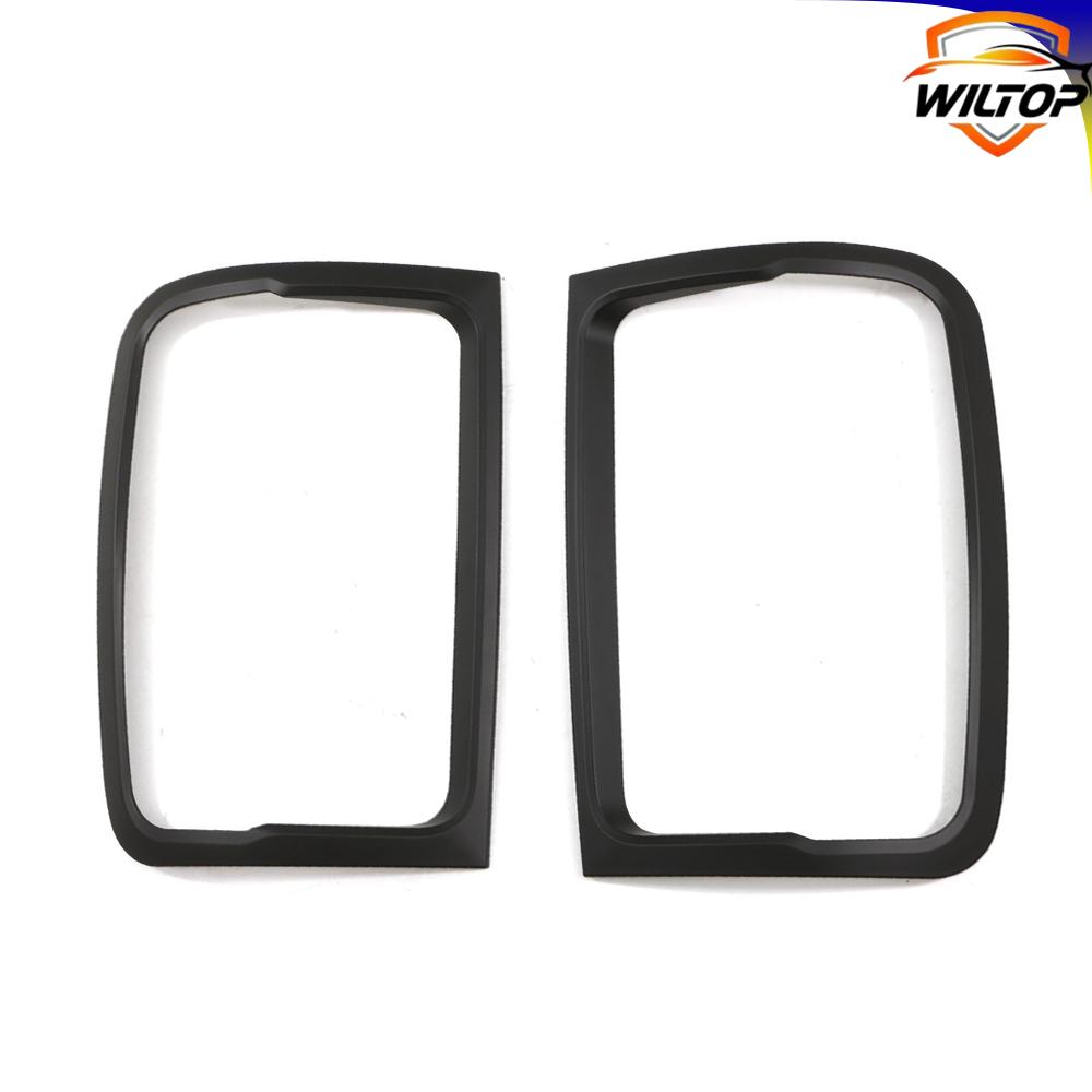 Headlight Tail Light Covers For Volkswagen Amarok VW 2009-2025 Front Rear Lamp Hoods Trims Matte Black Car Exterior Accessories