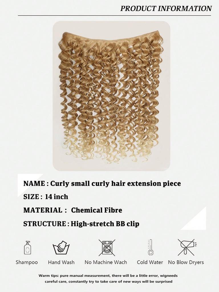 Synthetic 5 Clip In Hair Extensions Curly Hairstyle Hairpiece Natural  Hair For Women